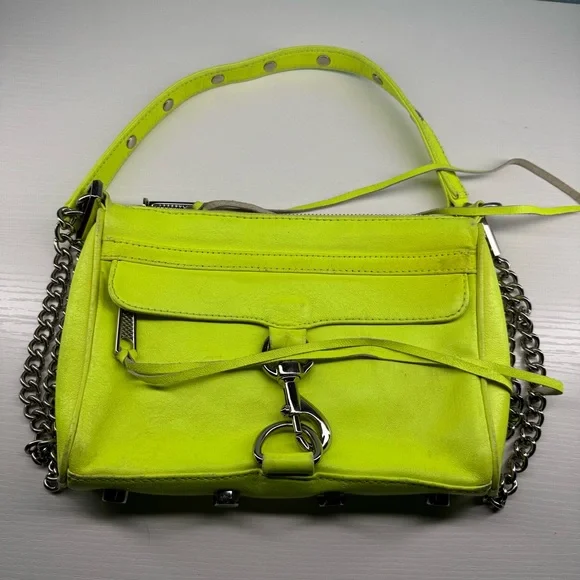Rebecca Minkoff Neon Yellow Mini Crossbody - Picture 3 of 13